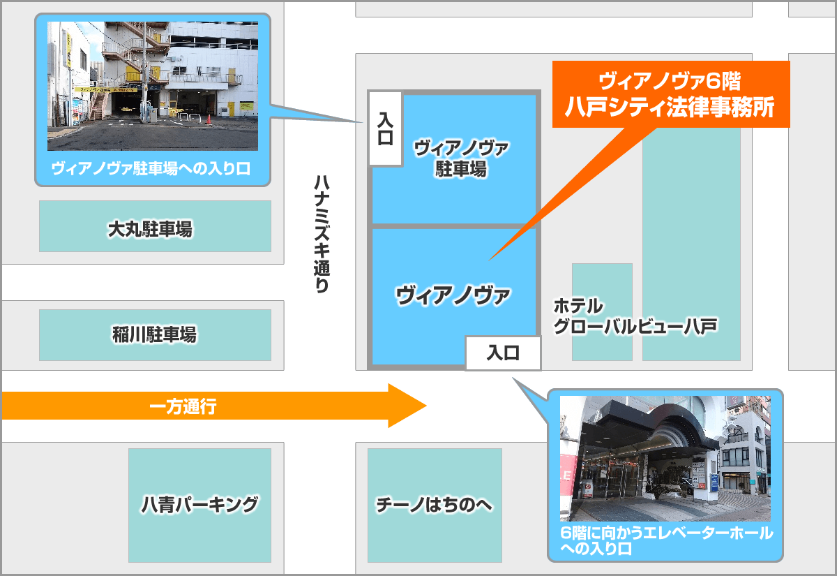 駐車場の入り口